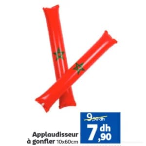 Applaudisseur à gonfler 10x60cm