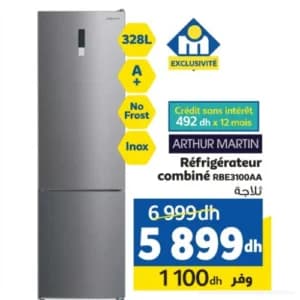 Arthur Martin Réfrigérateur combiné RBE3100AA