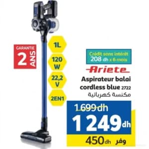 مكنسة كهربائية Ariete Cordless Blue 2722