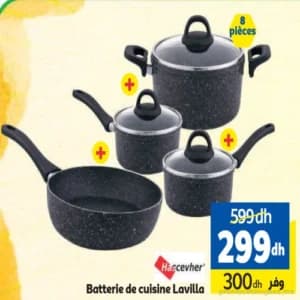 Batterie de cuisine Lavilla 8 pièces
