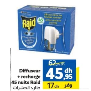 Diffuseur + recharge 45 nuits Raid