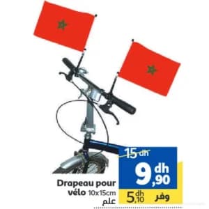 Drapeau pour vélo 10x15cm