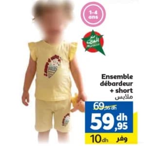 Ensemble débardeur + short pour enfant