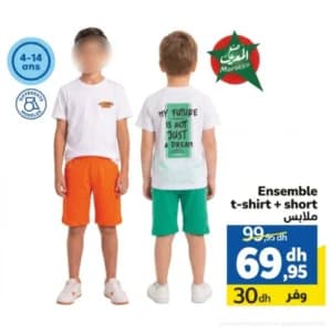 Ensemble t-shirt + short pour enfant