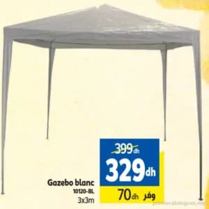 Gazebo blanc 3x3m