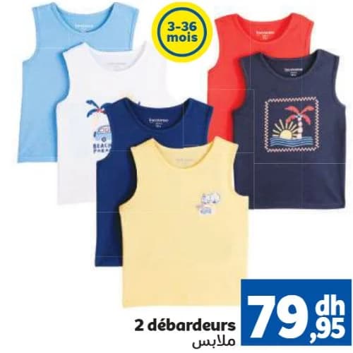 Lot de 2 Débardeurs pour Bébé