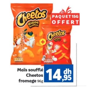 Maïs soufflé Cheetos fromage