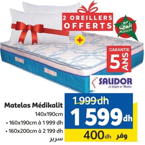 Matelas Médikalit Salidor - 140x190cm