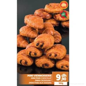Mini Viennoiserie (Pain Chocolat / Croissant / Pain Raisins)