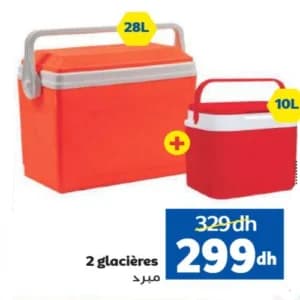 Pack 2 Glacières (28L + 10L)
