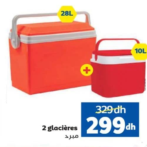 Pack 2 Glacières (28L + 10L)