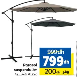 Parasol suspendu 3m