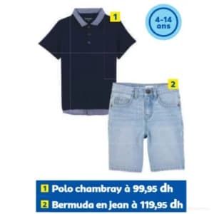 Polo chambray