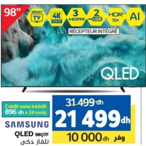 Samsung QLED 98Q7F Smart TV 4K 98"