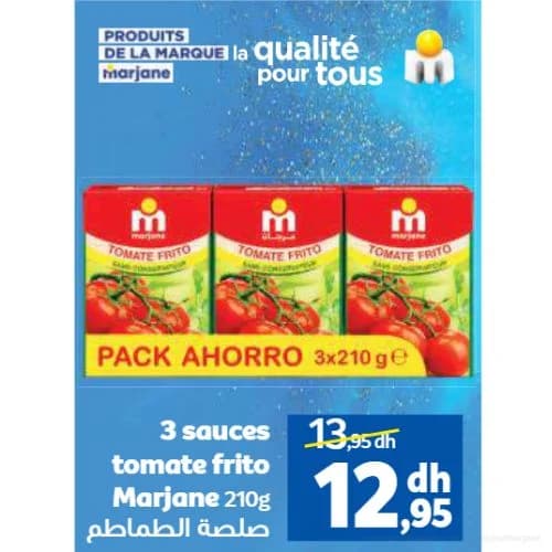 Sauces tomate frito Marjane
