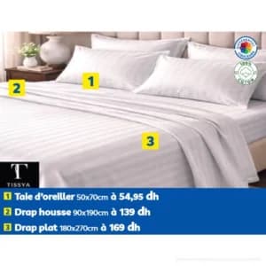 Taie d'oreiller TISSYA 50x70cm