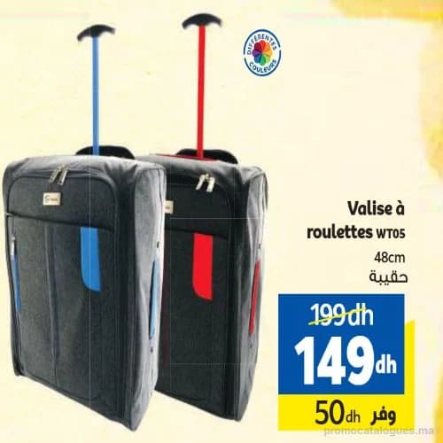Valise à roulettes WT05 48cm
