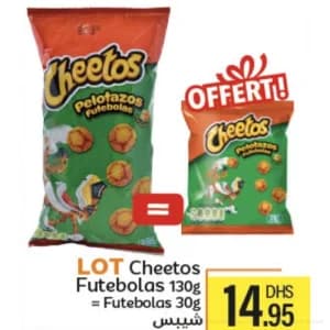 LOT Cheetos Futebolas 130g = Futebolas 30g