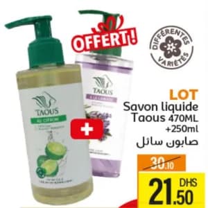 Savon liquide Taous