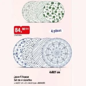 Set de 4 assiettes
