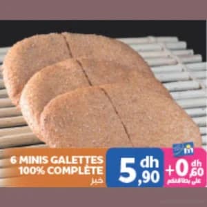 6 Minis Galettes 100% Complète
