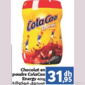 Chocolat en poudre Energy
