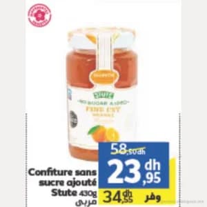 Confiture sans sucre ajouté