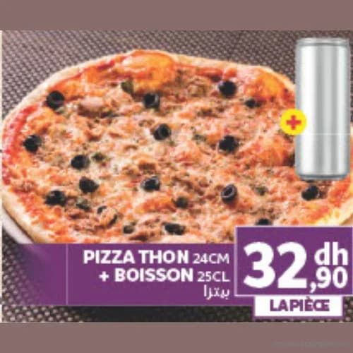 Pizza thon + boisson