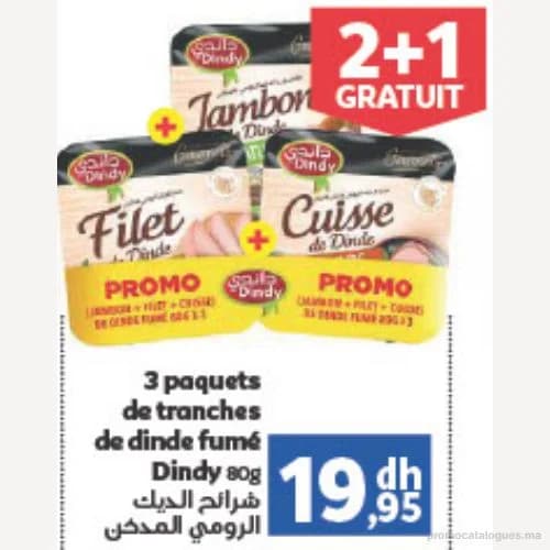 Tranches de dinde fumé