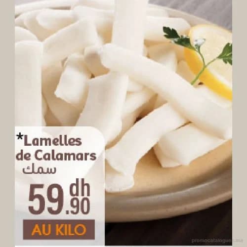 Lamelles de Calamars