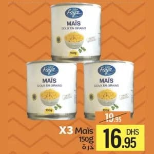 Maïs doux en grains Fayz