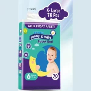 Couche bébé X-Large 70 pièces