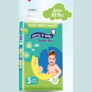 Couche bébé Junior 82 pièces