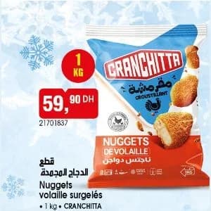 Nuggets volaille surgelés