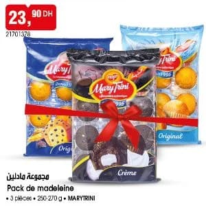 Pack de madeleine