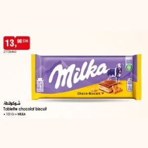 Tablette chocolat biscuit