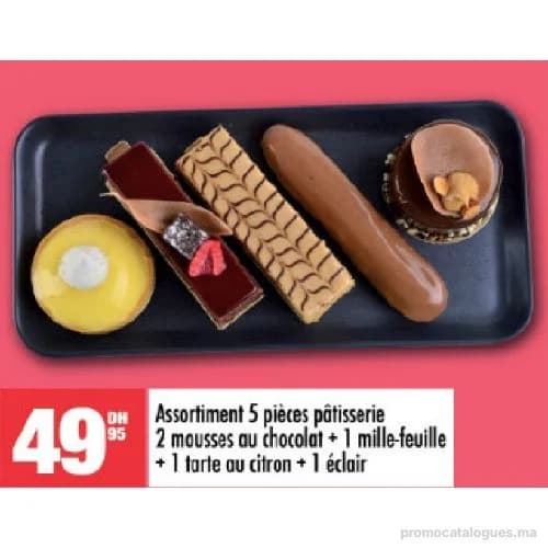 Assortiment 5 pièces pâtisserie