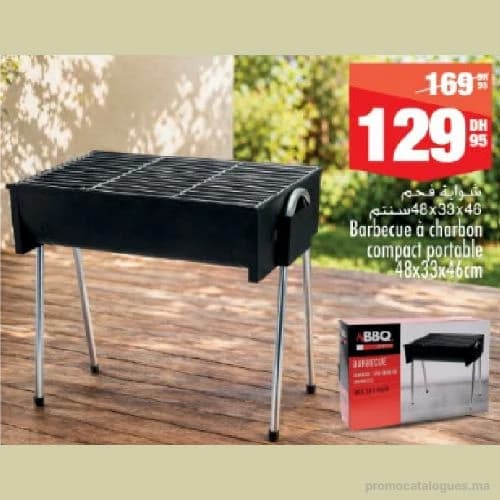 Barbecue à charbon compact portable