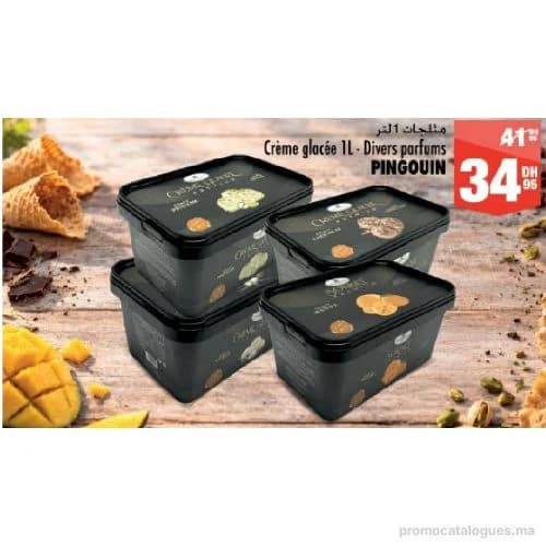 Crème glacée 1L Divers parfums