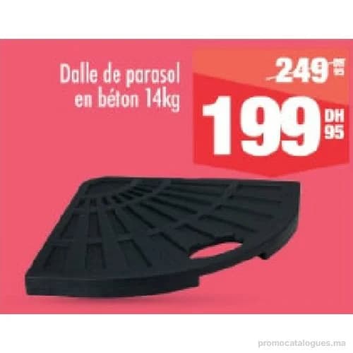 Dalle de parasol en béton