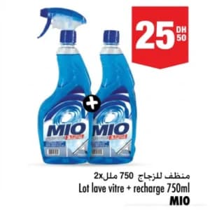 Lot lave vitre + recharge MIO