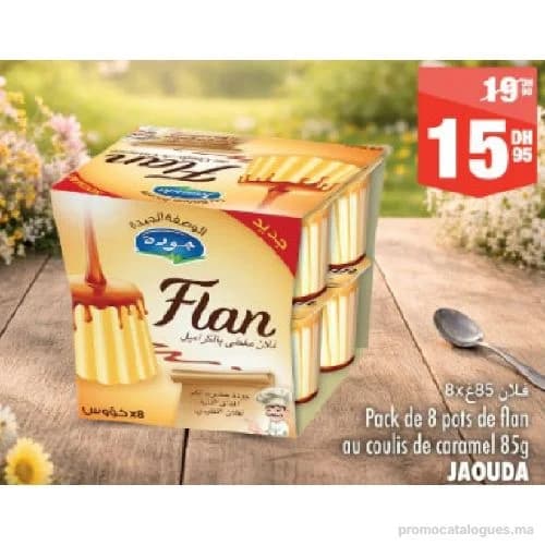 Pack de 8 pots de flan au coulis de caramel