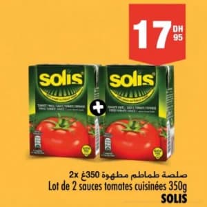 Sauces Tomates Cuisinées Solis Lot de 2 x 350g