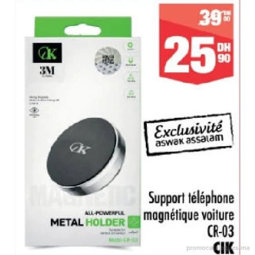 Support téléphone magnétique voiture CR-03