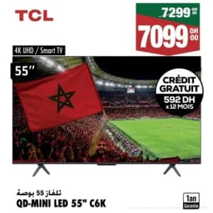 تلفاز TCL QD-MINI LED 55" C6K