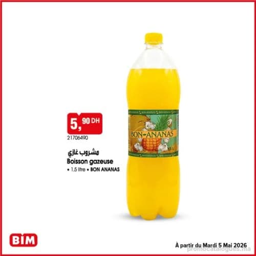 Boisson gazeuse BON ANANAS