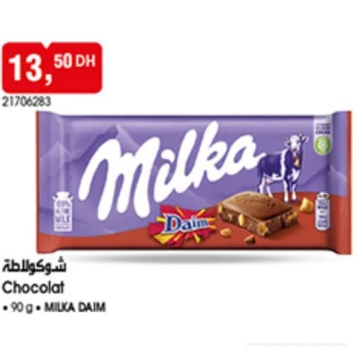 Chocolat Milka Daim