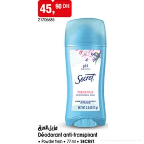 Déodorant anti-transpirant
