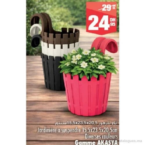 Jardinière à suspendre