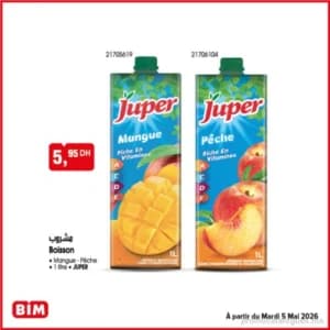 Juper Boisson Mangue ou Pêche